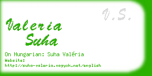 valeria suha business card